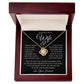To My Beautiful Wife "I Can't Live Without You" Love Knot Necklace