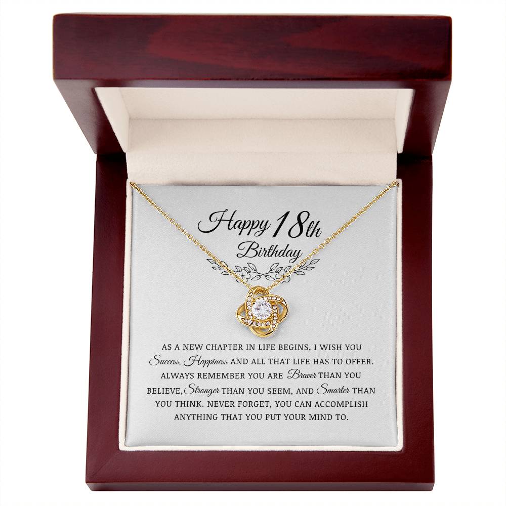 Happy 18th Birthday, Eighteenth Birthday Gift, Jewelry Gift for Daughter Granddaughter, Inspirational Message for Her