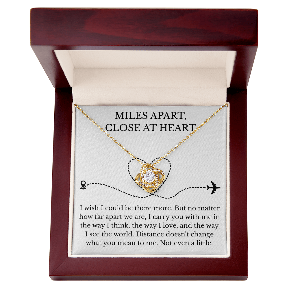 Love Knot Necklace - Miles Apart, Close At Heart