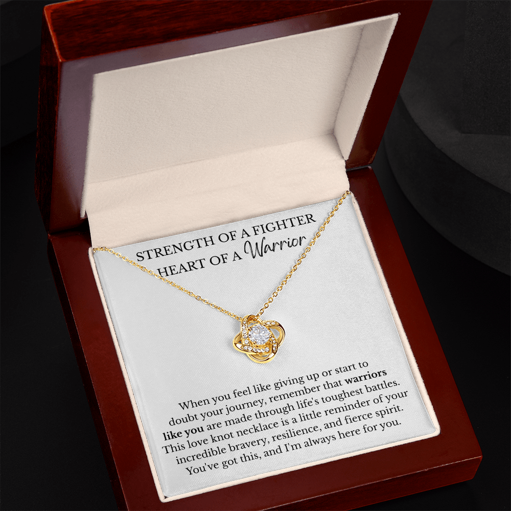 Love Knot Necklace - Strength of a Fighter