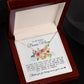To My Bonus Mom "Thank You For Loving Me As Your Own" Love Knot Necklace