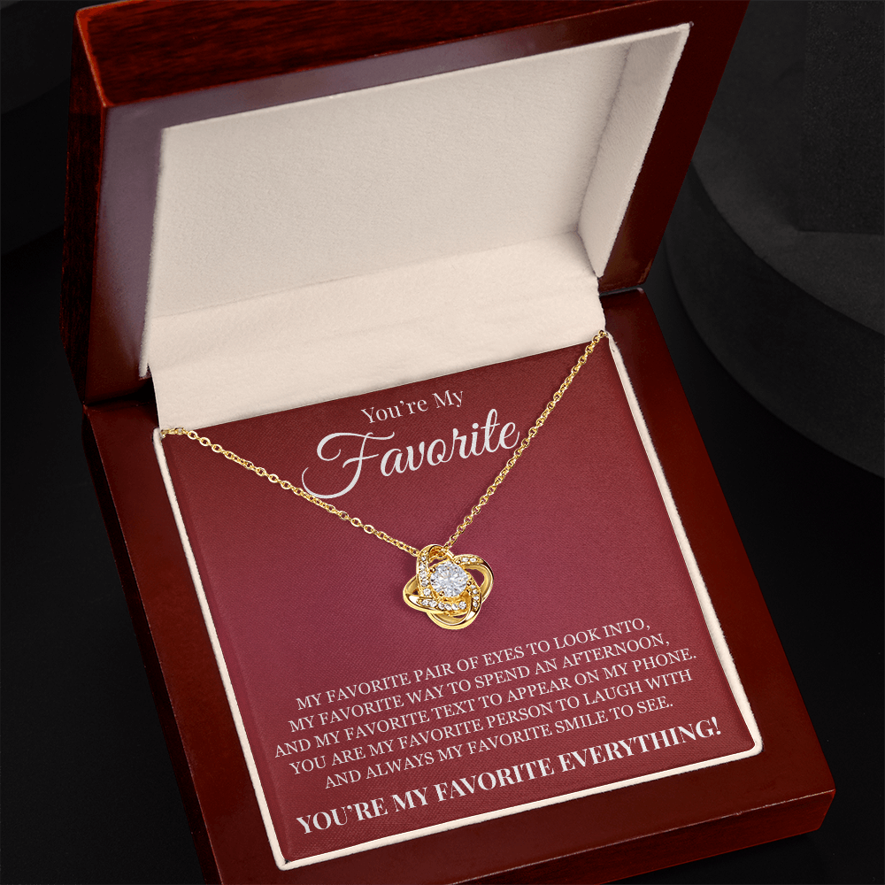 Love knot Necklace - To My Favorite Women