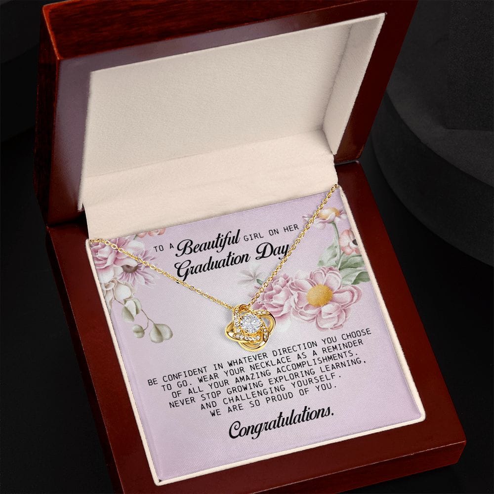 To a Beautiful Girl on Her Graduation Day, Love Knot Necklace