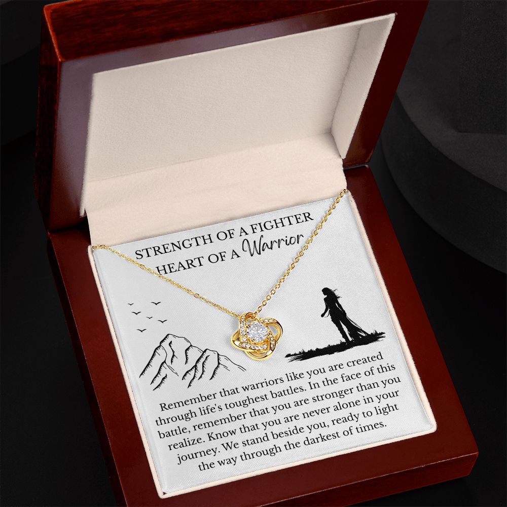 Love Knot Necklace - Heart Of A Warrior