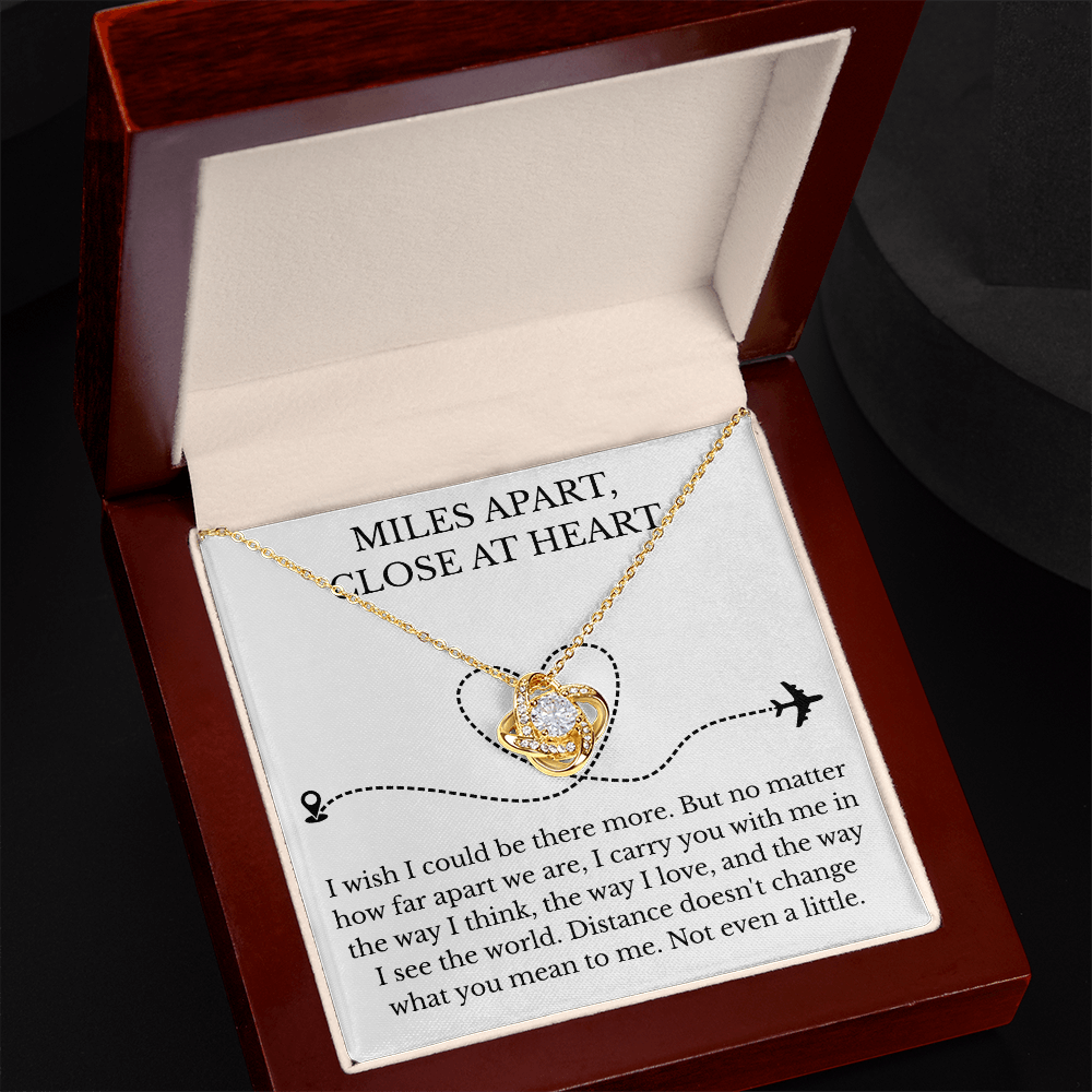 Love Knot Necklace - Miles Apart, Close At Heart