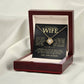 To My Beautiful Wife "I Can't Live Without You" Love Knot Necklace