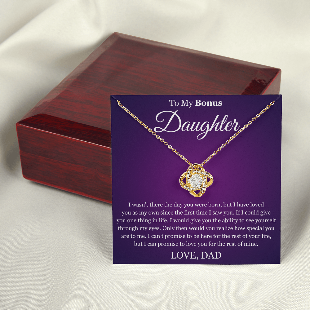 Love Knot Necklace - To My Bonus "Special You Are To Me"