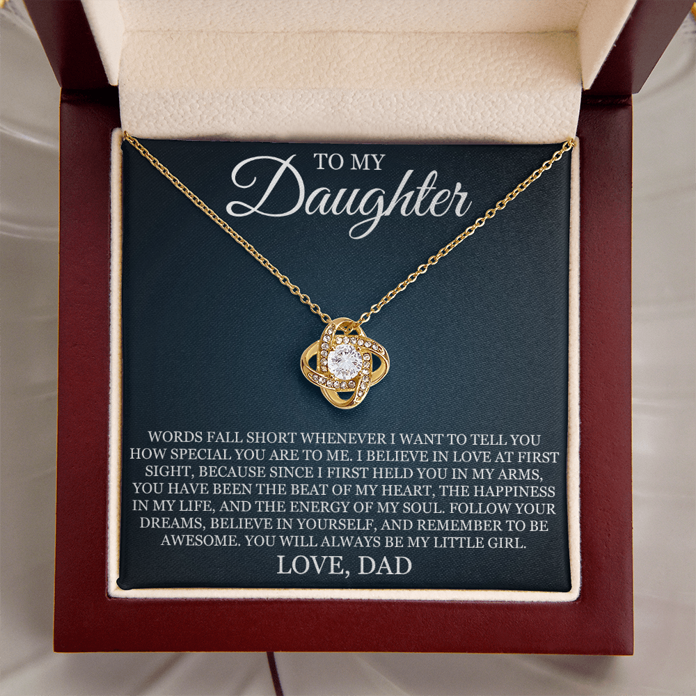 Love Knot Necklace - To My Daughter