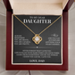 To My Dear Daughter - Love Knot Necklace