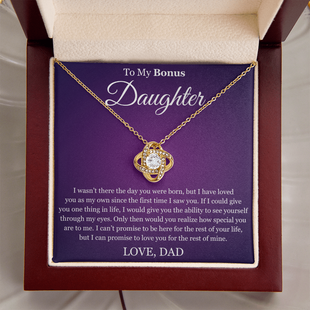 Love Knot Necklace - To My Bonus "Special You Are To Me"