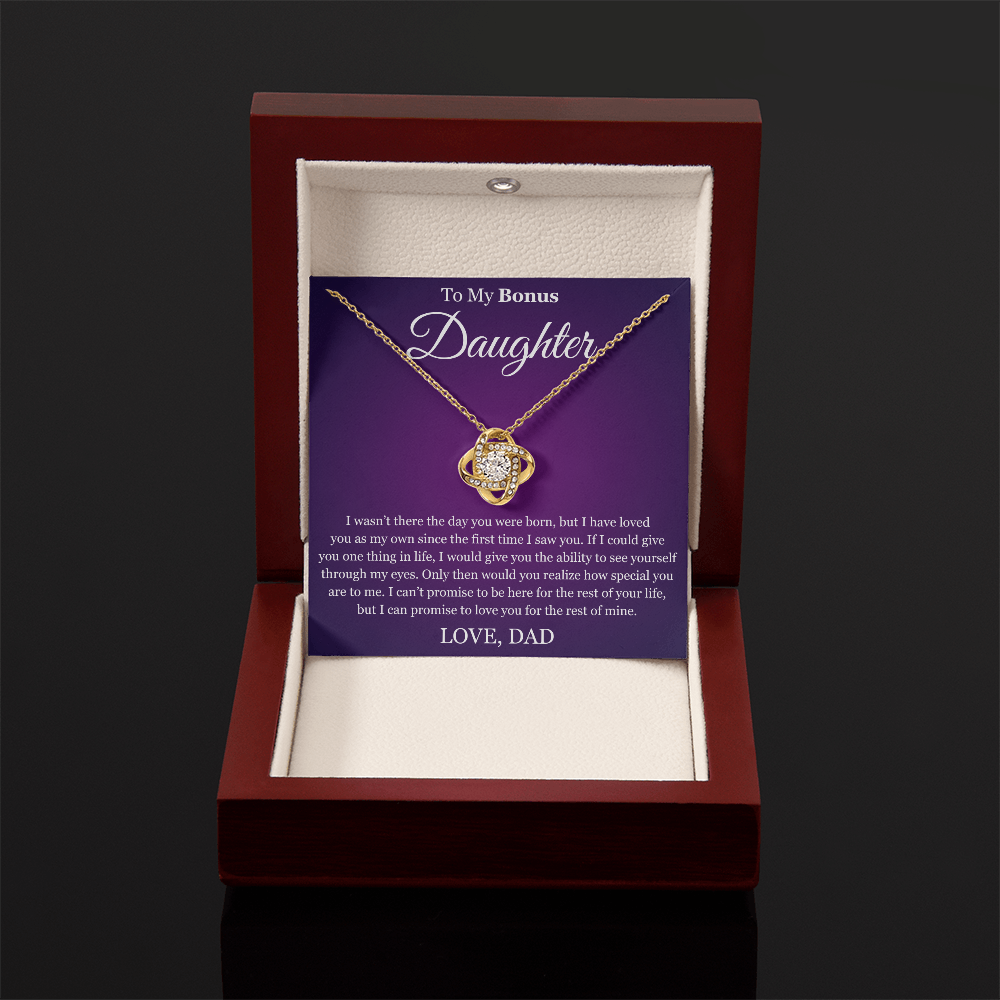Love Knot Necklace - To My Bonus "Special You Are To Me"