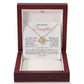 To My Beautiful Daughter "I Will Forever Be Here For You" Love Knot Necklace