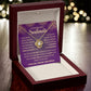 To My Beautiful Soulmate "You Mean The World to Me" Love Knot Necklace