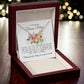 To My Bonus Mom "Thank You For Loving Me As Your Own" Love Knot Necklace