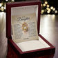 To My Daughter "Believe In Yourself" Love Knot Necklace