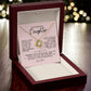 To My Beautiful Daughter "Always Keep Me In Your Heart" Love Knot Necklace