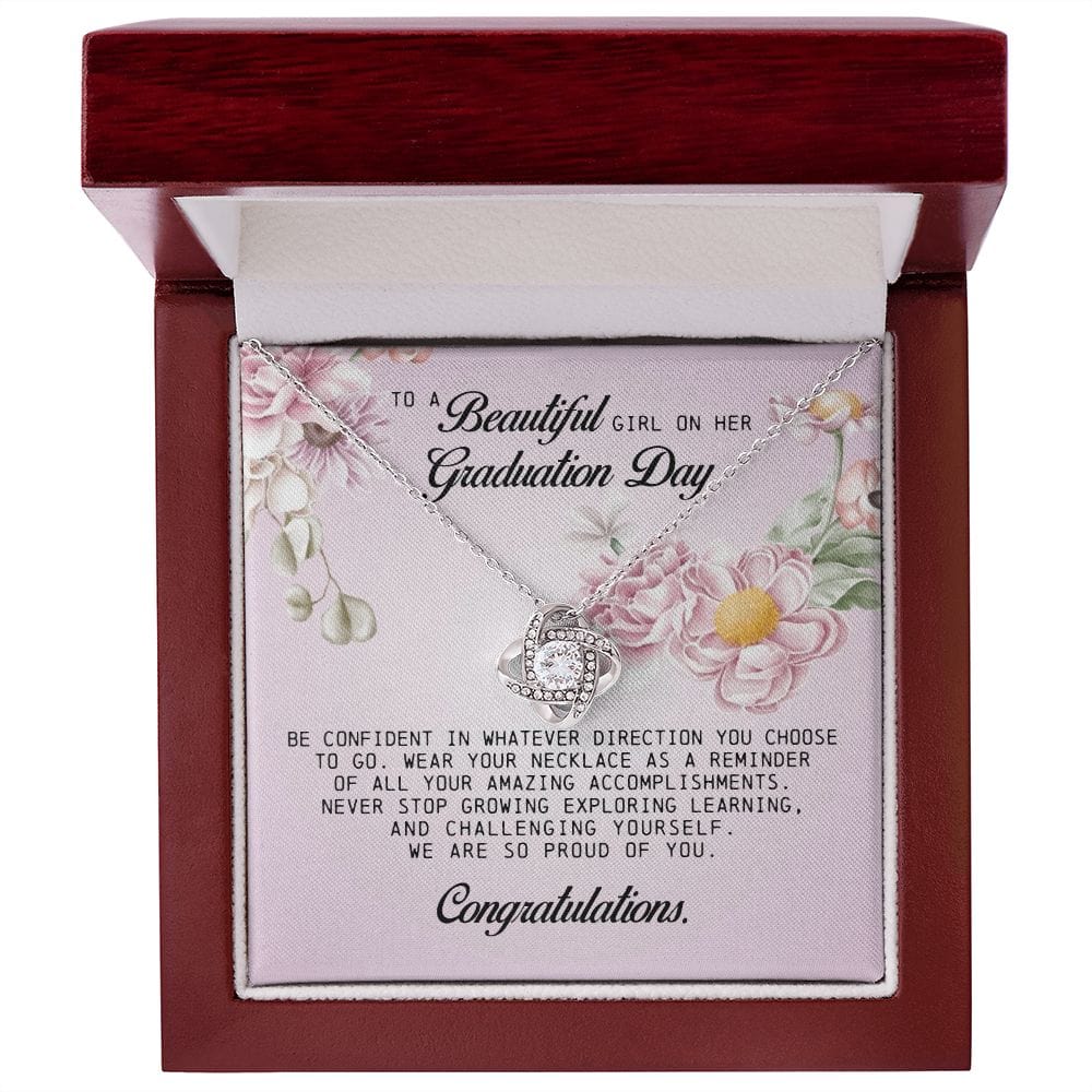 To a Beautiful Girl on Her Graduation Day, Love Knot Necklace