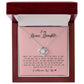 To My Bonus Daughter, Love Knot Necklace
