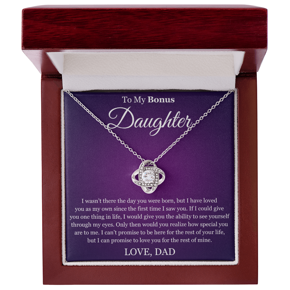 Love Knot Necklace - To My Bonus "Special You Are To Me"