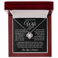 To My Beautiful Wife "I Will Always Try to Be The Best I Can Be" Love Knot Necklace