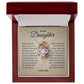 To My Daughter "Believe In Yourself" Love Knot Necklace