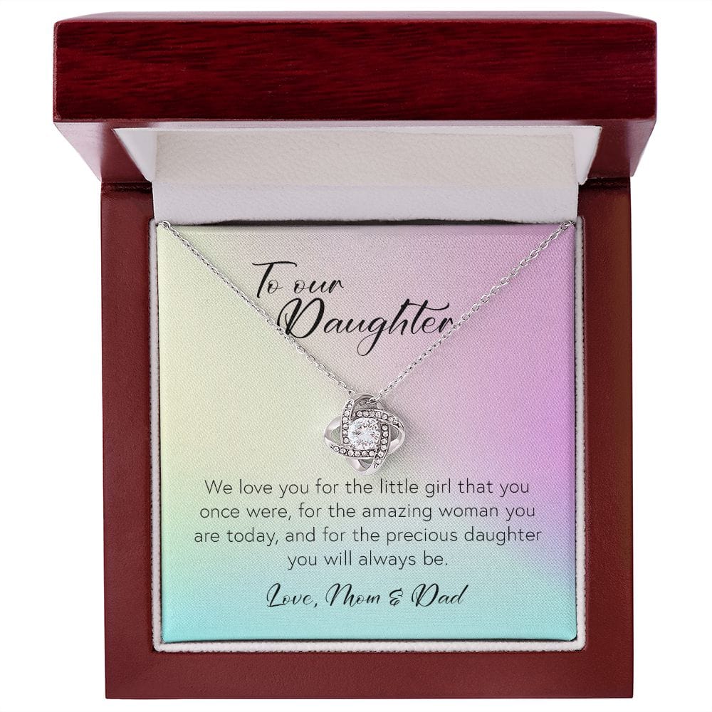 To Our Daughter, Love Knot Necklace
