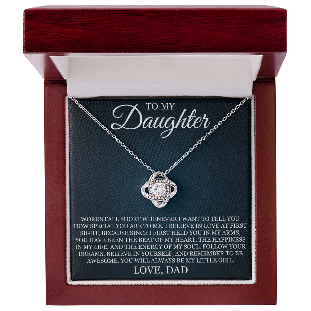 Love Knot Necklace - To My Daughter