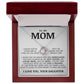 To My Mom "I've Loved You My Whole Life" Love Knot Necklace