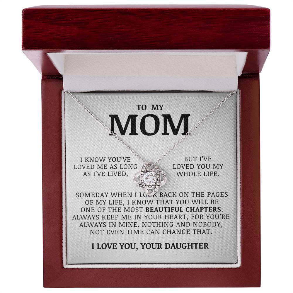 To My Mom - Love Knot Necklace