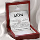 To My Mom "I've Loved You My Whole Life" Necklace