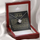 To My Beautiful Wife "I Want To Be Your Last Everything" Love Knot Necklace