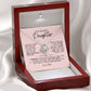 To My Beautiful Daughter "Always Keep Me In Your Heart" Love Knot Necklace