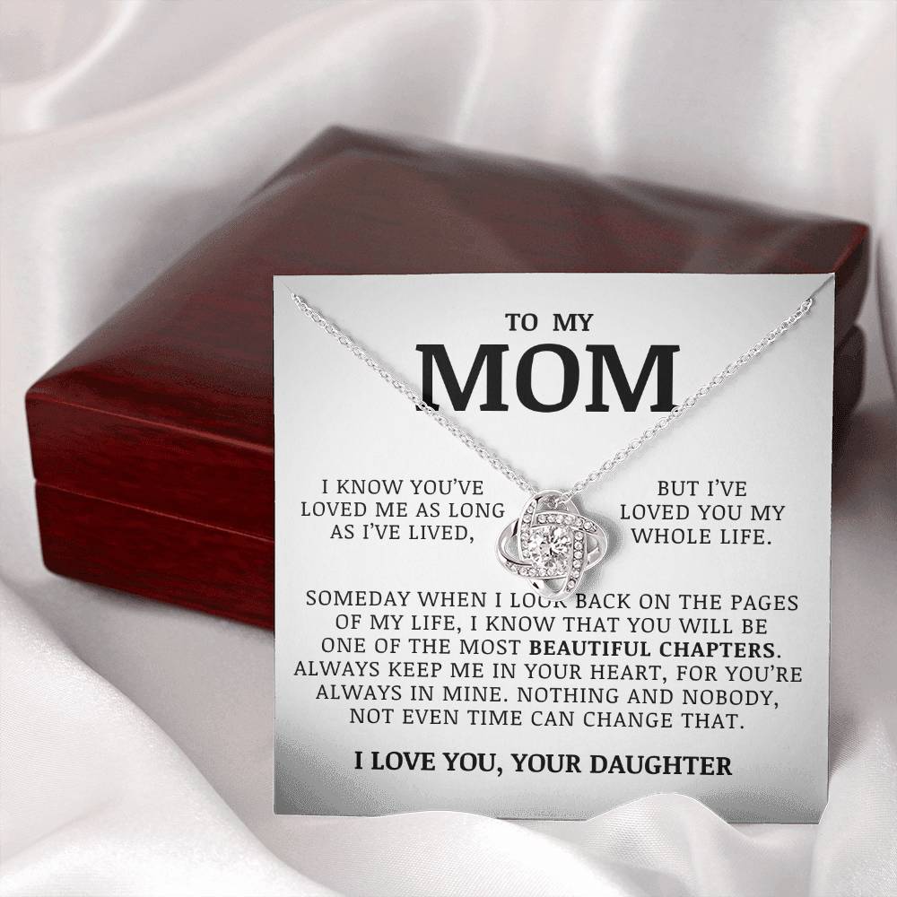 To My Mom - Love Knot Necklace