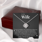 Love Knot Necklace - To My Wife "You Are My Sunshine"