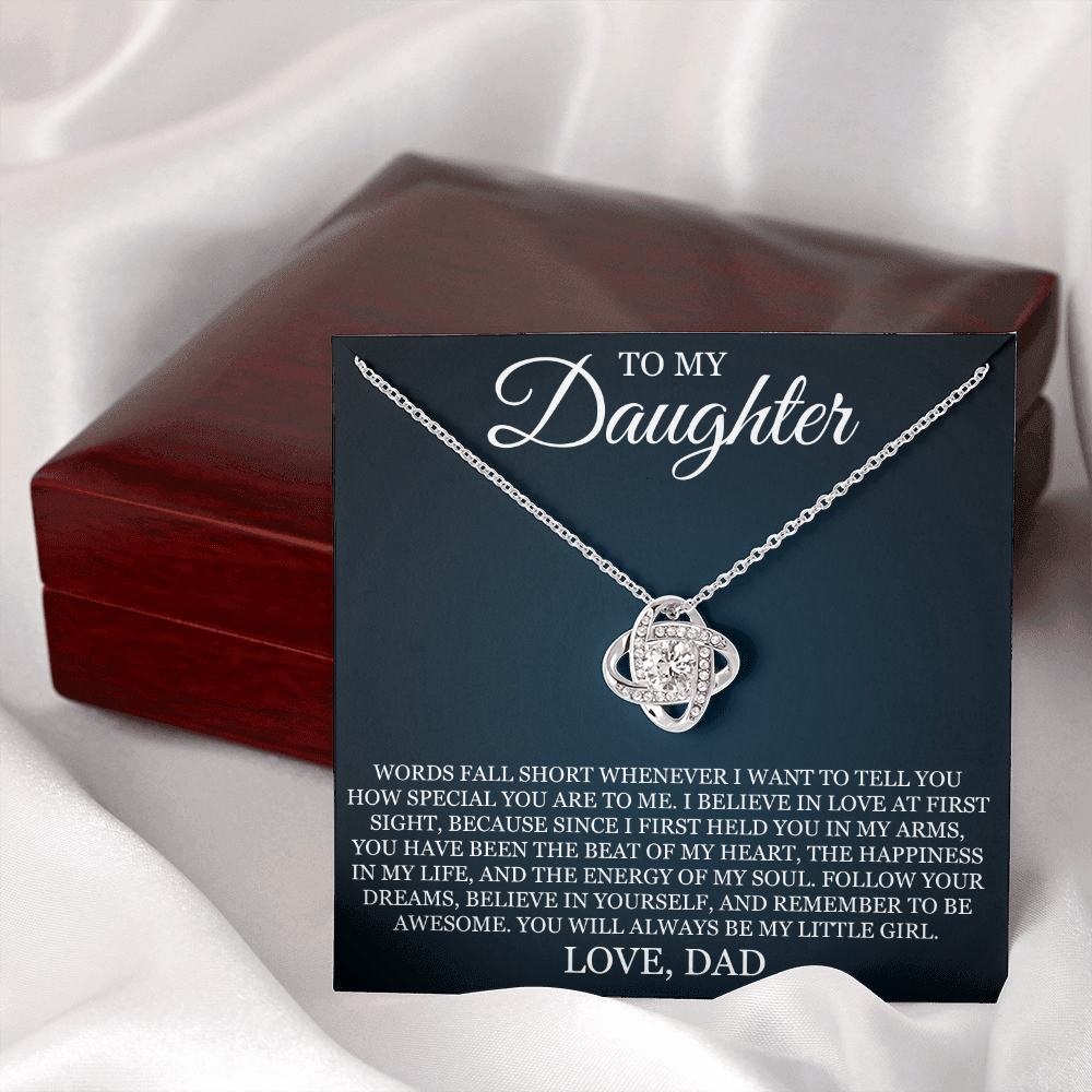 Love Knot Necklace - To My Daughter