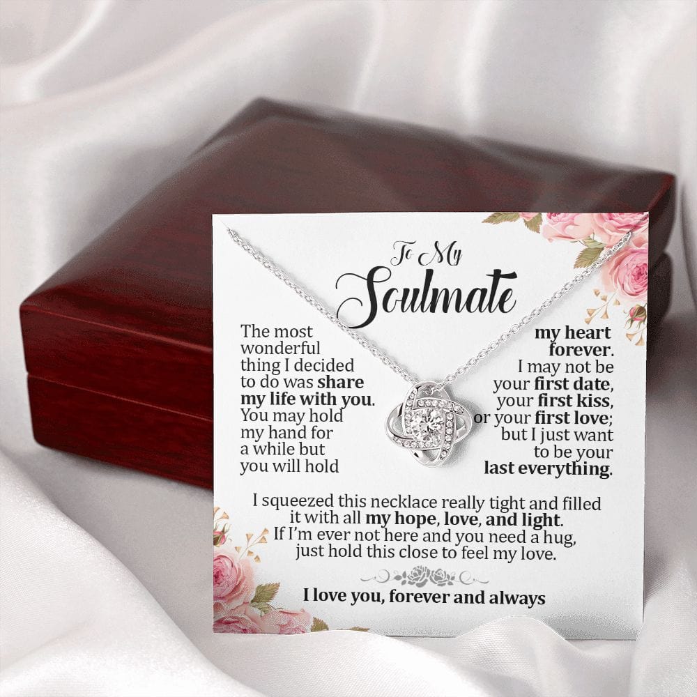 To My Soulmate, Love Knot Necklace