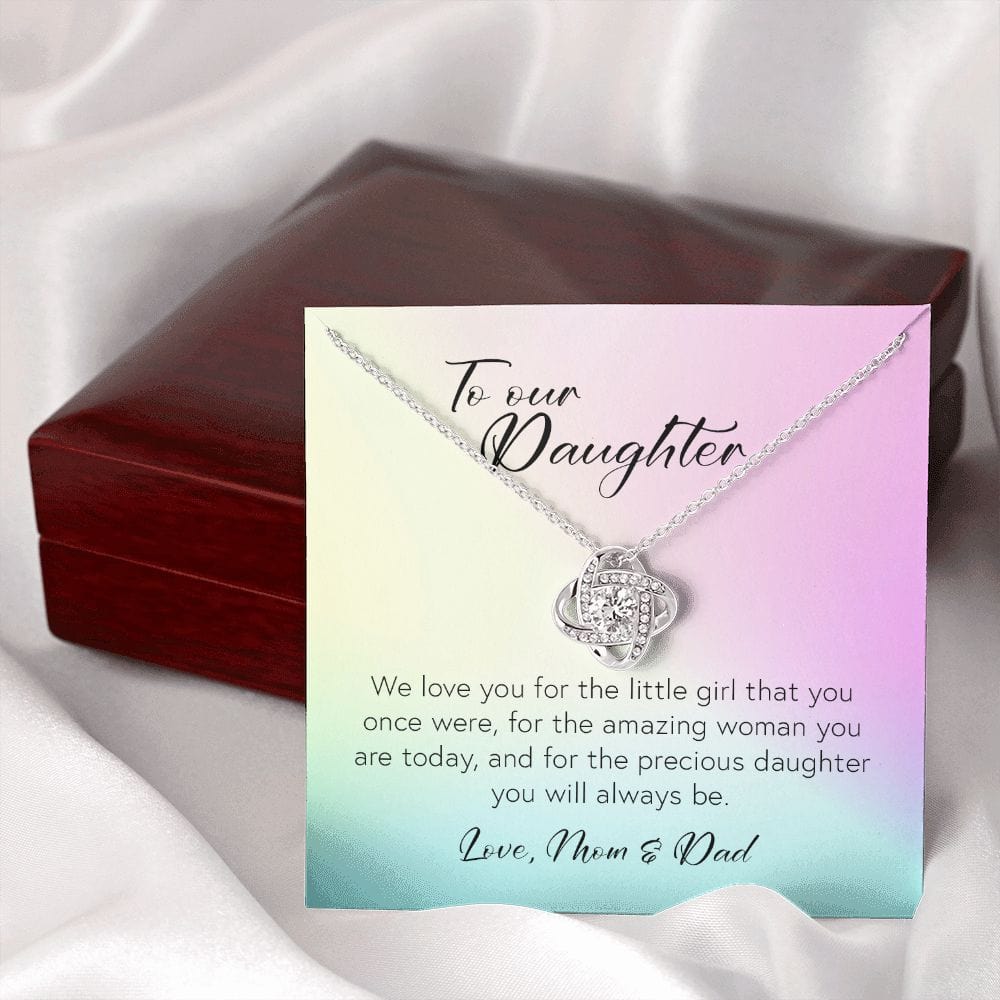 To Our Daughter, Love Knot Necklace