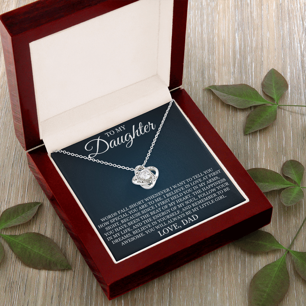Love Knot Necklace - To My Daughter