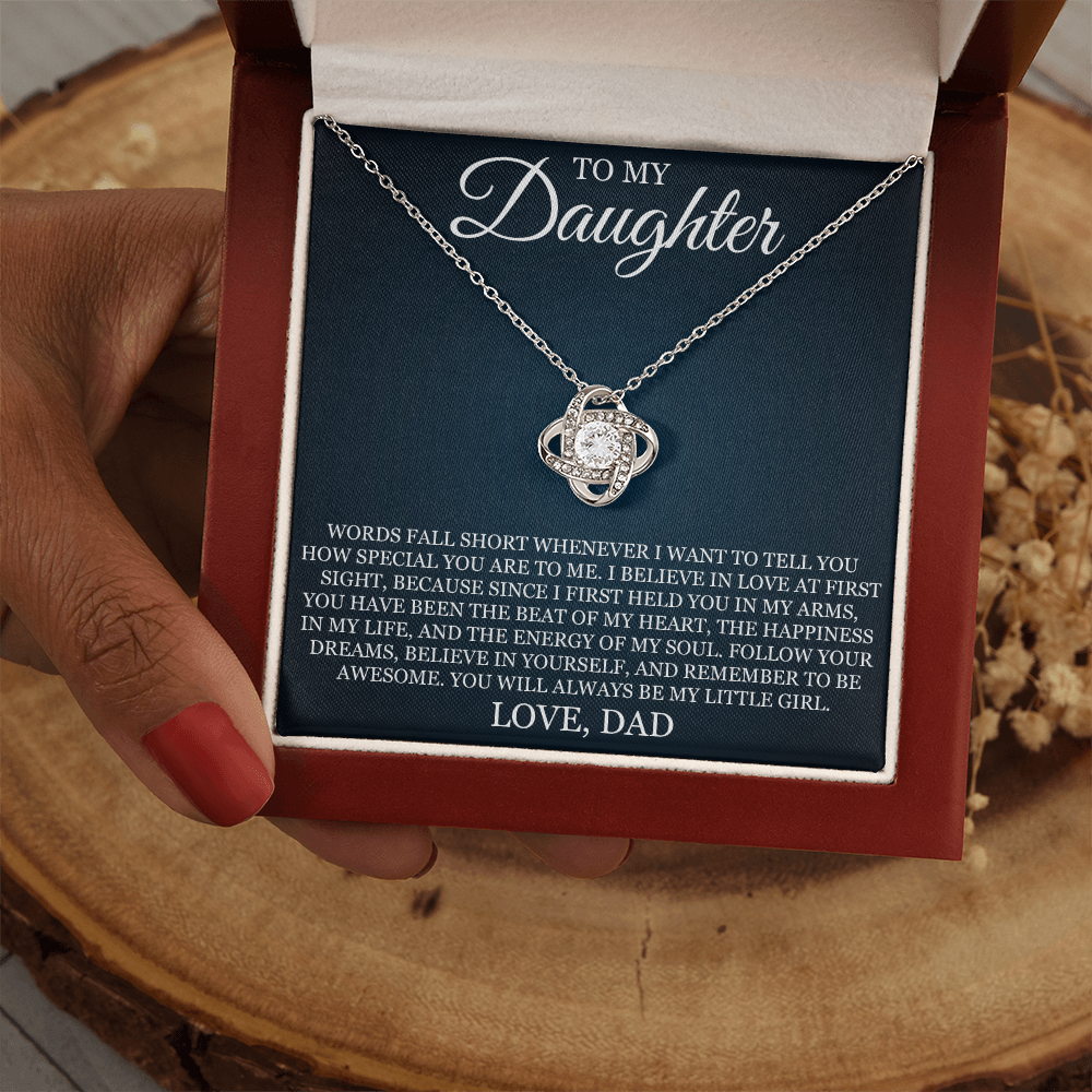Love Knot Necklace - To My Daughter