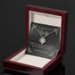To My Beautiful Wife, Love Knot Necklace