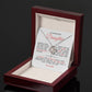To My Beautiful Daughter "Always Keep Me In Your Heart" Love Knot Necklace