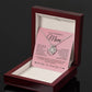To My Boyfriend's Mom "I Fell In Love With Your Son" Love Knot Necklace