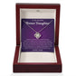 To My Beautiful Bonus Daughter - Love Knot Necklace