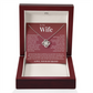 Love Knot Necklace - To My Wife "I Love You To The Moon and Back"