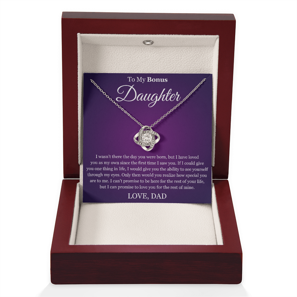 Love Knot Necklace - To My Bonus "Special You Are To Me"