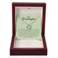 To My Granddaughter, Love Knot Necklace