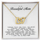 To my Beautiful Mom, Interlocking Hearts Necklace, Mother's Day Gift