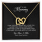 Mommy to Be Gift, Interlocking Hearts Necklace, Mother's Day Gift for Pregnant Woman
