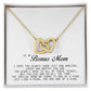 To My Bonus Mom, Interlocking Hearts Necklace