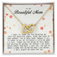 To My Beautiful Mom, Interlocking Hearts Necklace